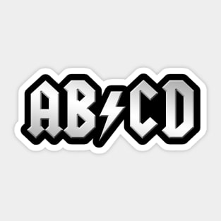 AB/CD Sticker